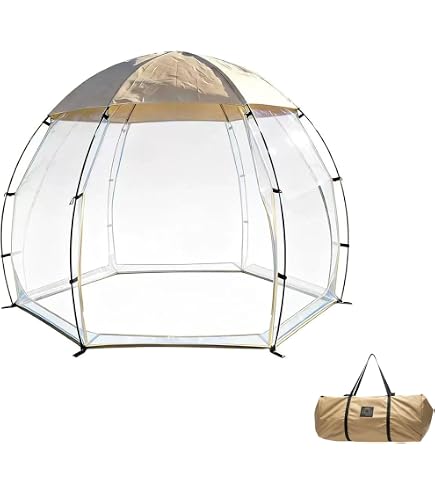 Amazon.co.jp: バブルテント ポップアップガゼボ、360°屋外ドーム、3-6